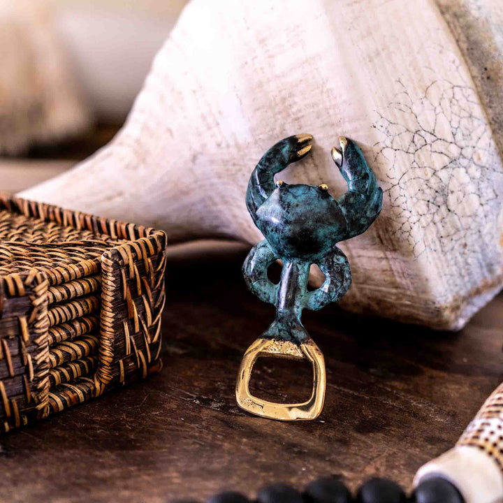 Crab Bottle Opener | Aged Brass