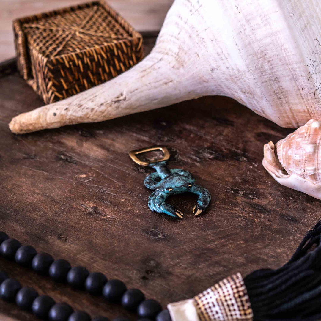 Crab Bottle Opener | Aged Brass