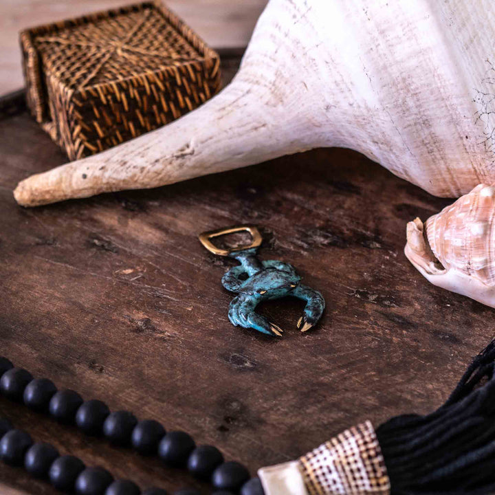 Crab Bottle Opener | Aged Brass