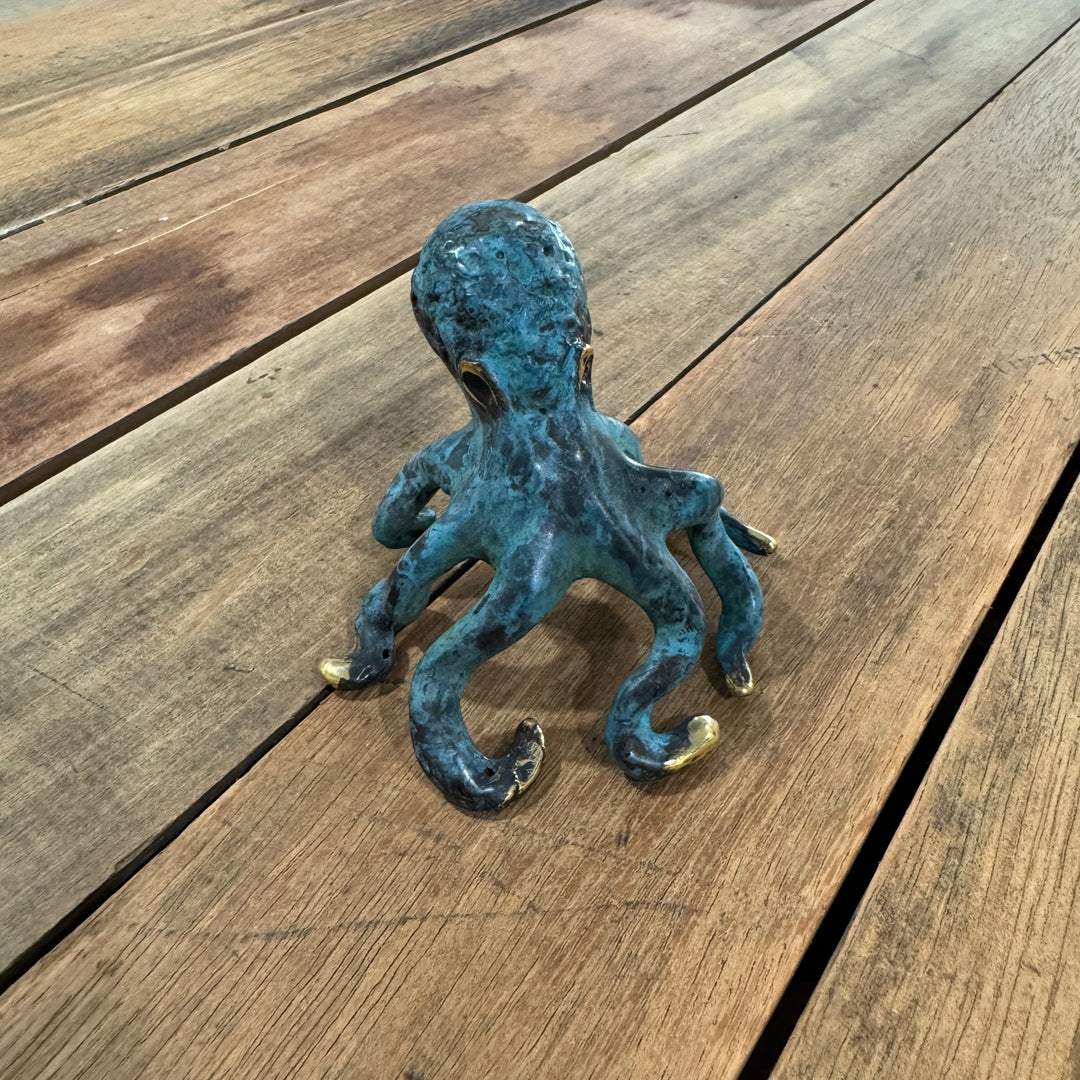Octopus - M | Aged Brass