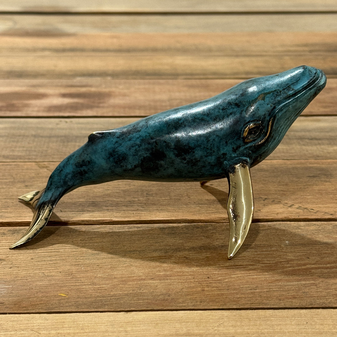 Humpback Whale - S | Aged Brass