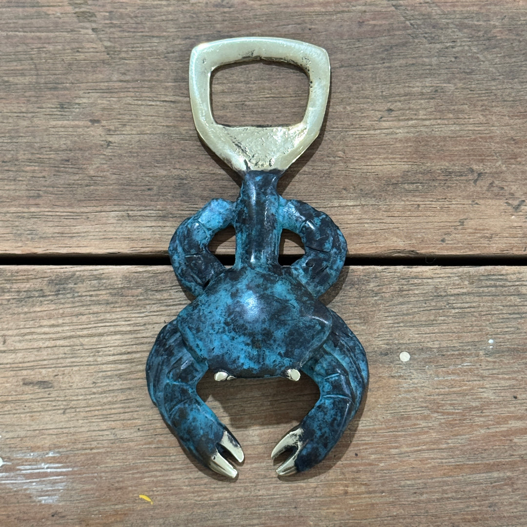 Bottle Opener - Crab | Aged Brass