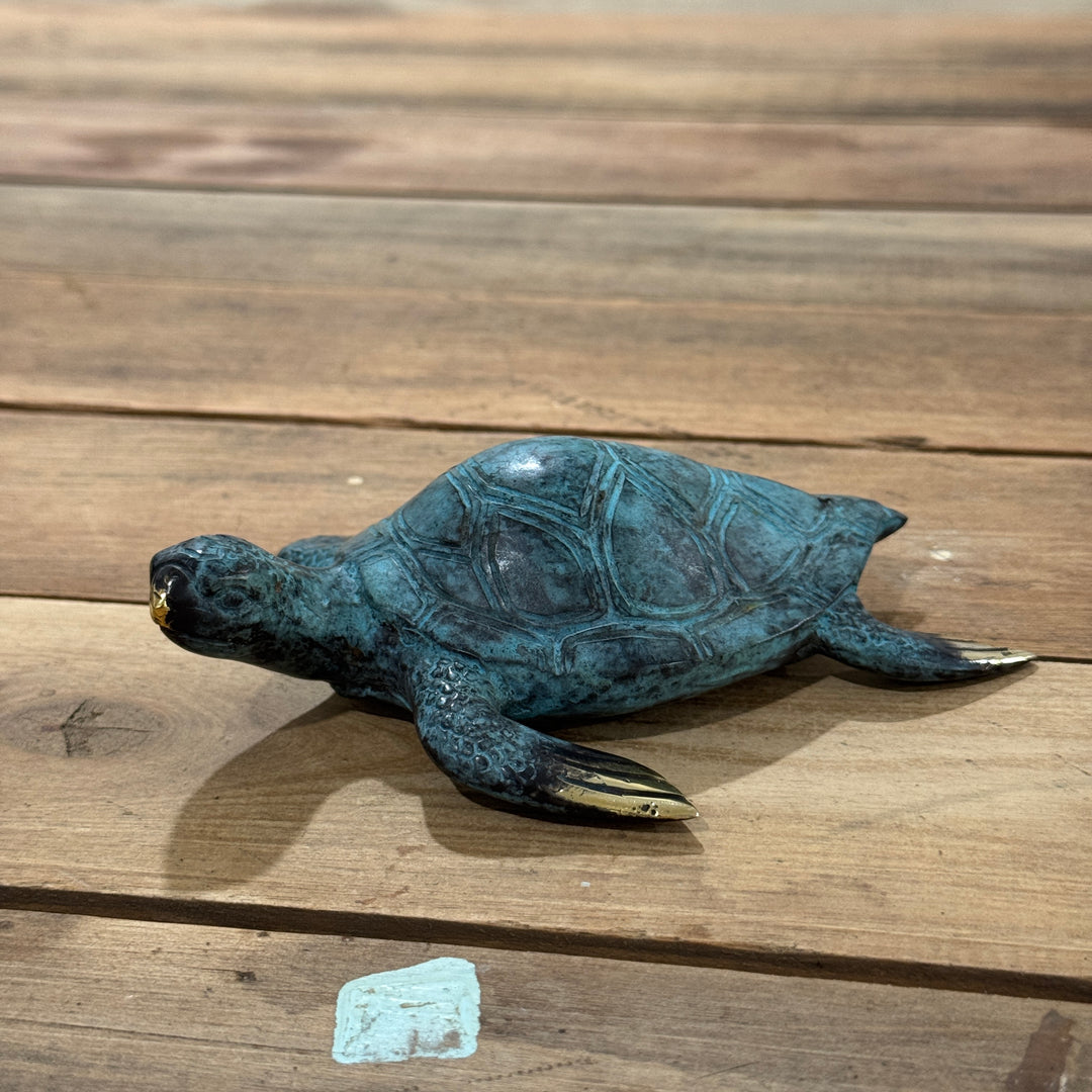 Turtle - L | Aged Brass