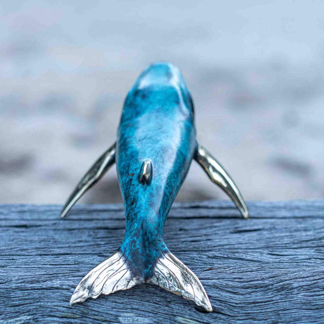 Extra Large Humpback Whale | Aged Brass