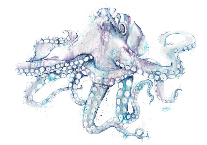 All Legs and No Worries – unframed rolled turtle fine art print by Stephanie Elizabeth