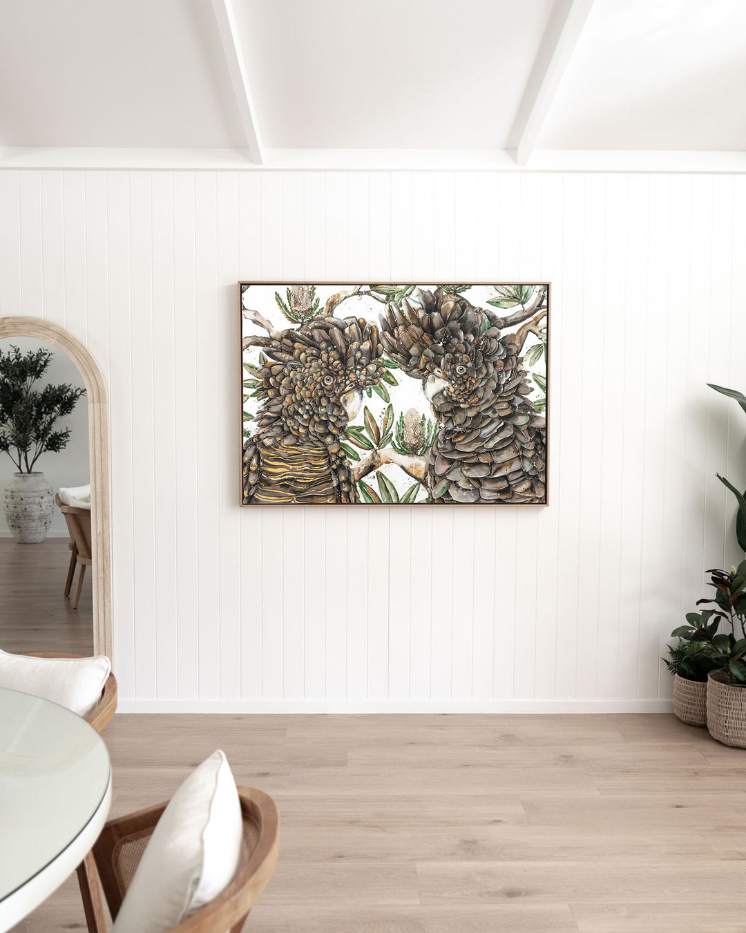 Banksia Banter | Black Cockatoos - Fine Art Print
