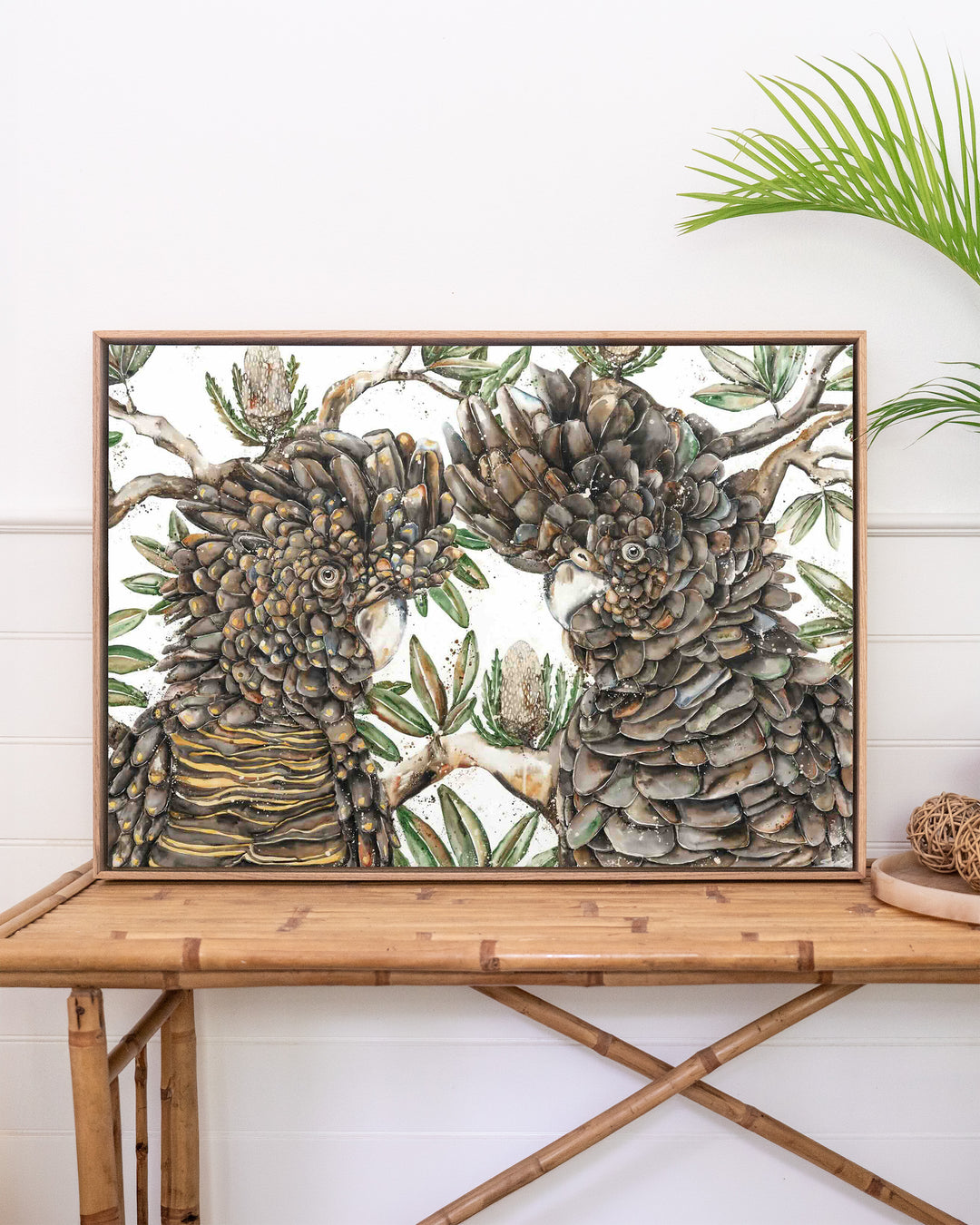 Banksia Banter | Black Cockatoos - Fine Art Print