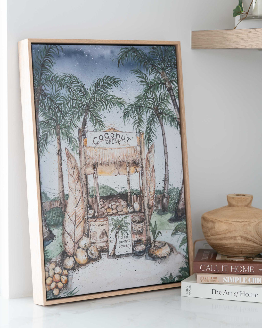 Coconut Hut | Tropical Still Life – Fine Art Print