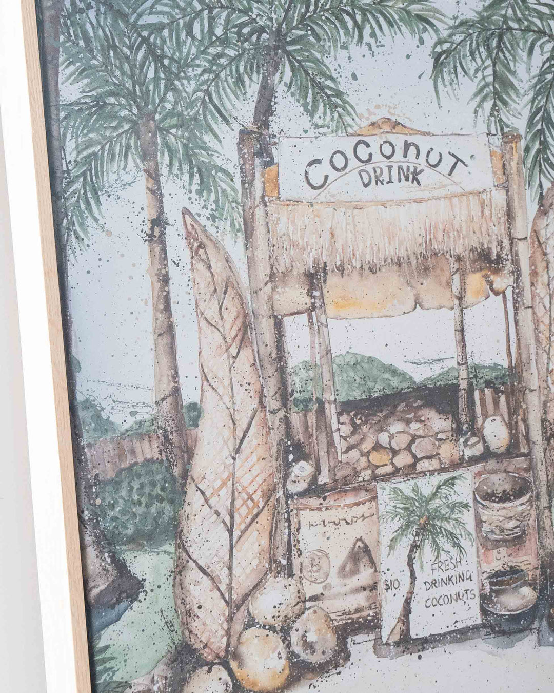 Coconut Hut | Tropical Still Life – Fine Art Print