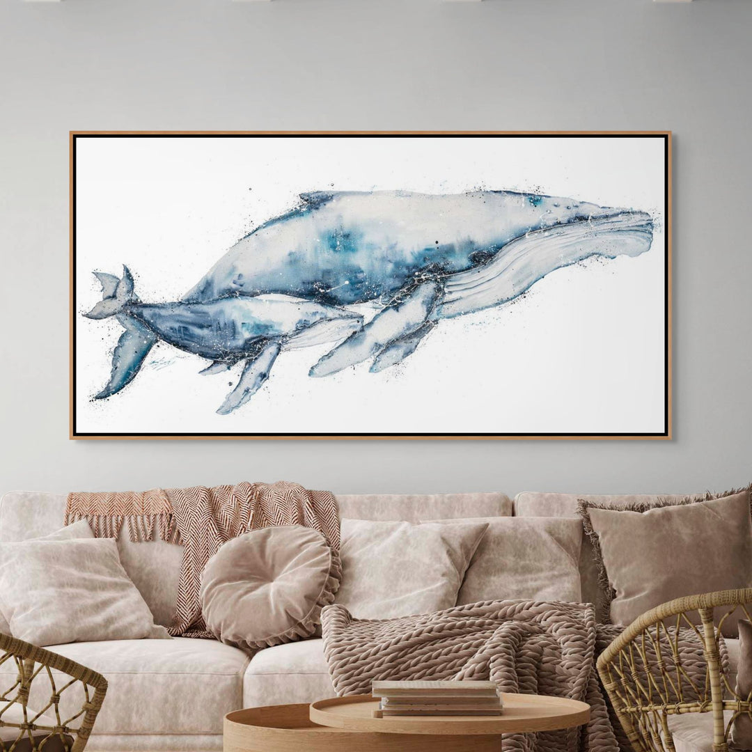Crazy Love by Stephanie Elizabeth – shadow box canvas print featuring kookaburras, Australian bird artwork
