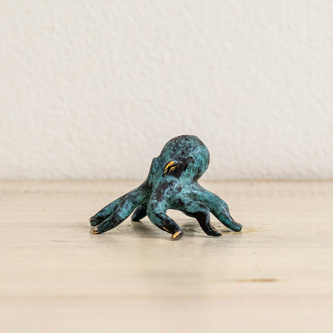 Extra Small Octopus | Aged Brass