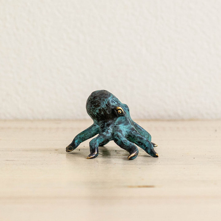 Extra Small Octopus | Aged Brass