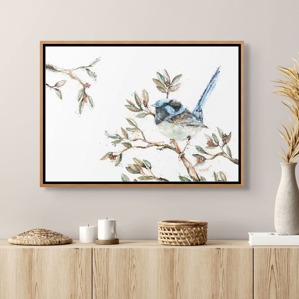 Fairy Floss oak shadow box canvas fine art print by Stephanie Elizabeth