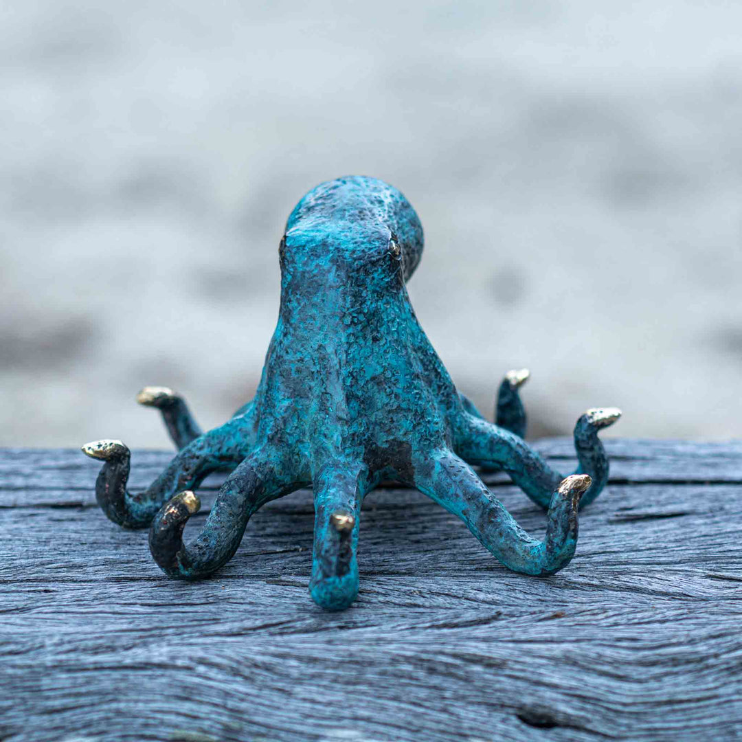 Large Octopus | Aged Brass