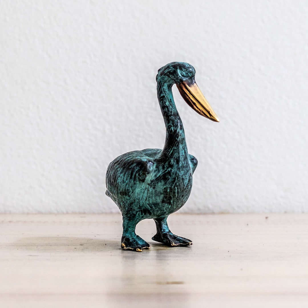 Large Pelican | Aged Brass