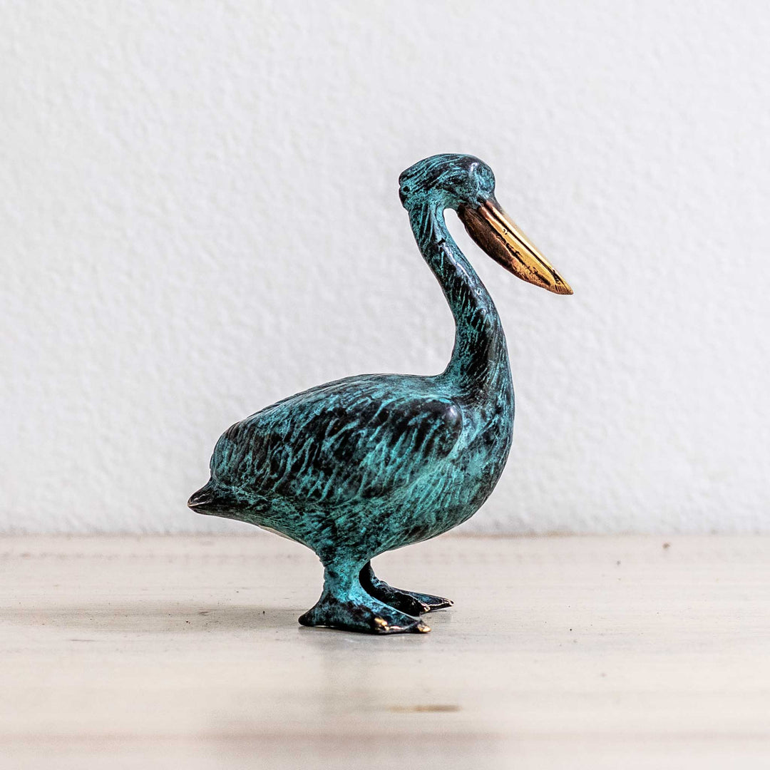 Large Pelican | Aged Brass