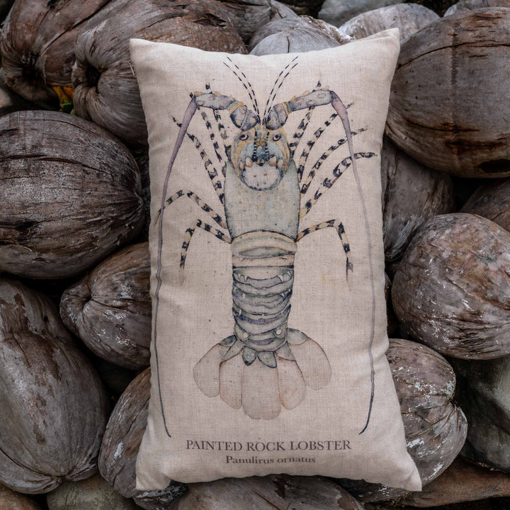 Rock Lobster | Linen Cushion Cover - Oblong - 30x50cm