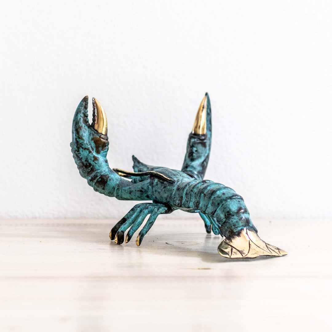 Medium Lobster | Aged Brass