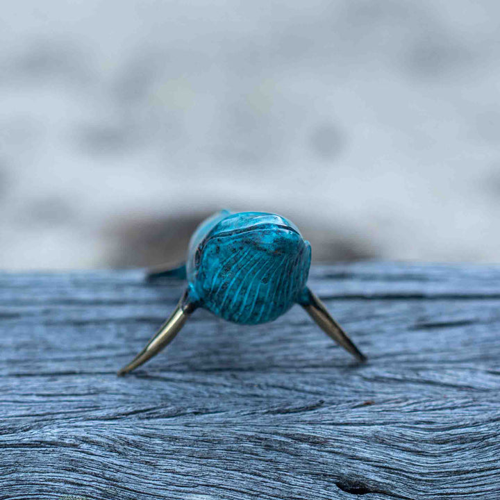 Medium Humpback Whale | Aged Brass