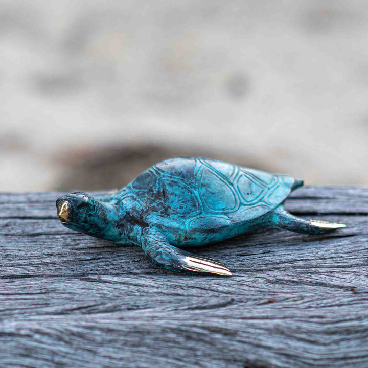 Medium Turtle | Aged Brass