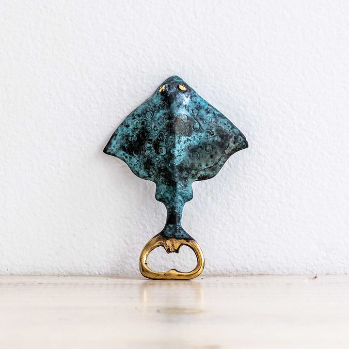 Stingray Bottle Opener | Aged Brass