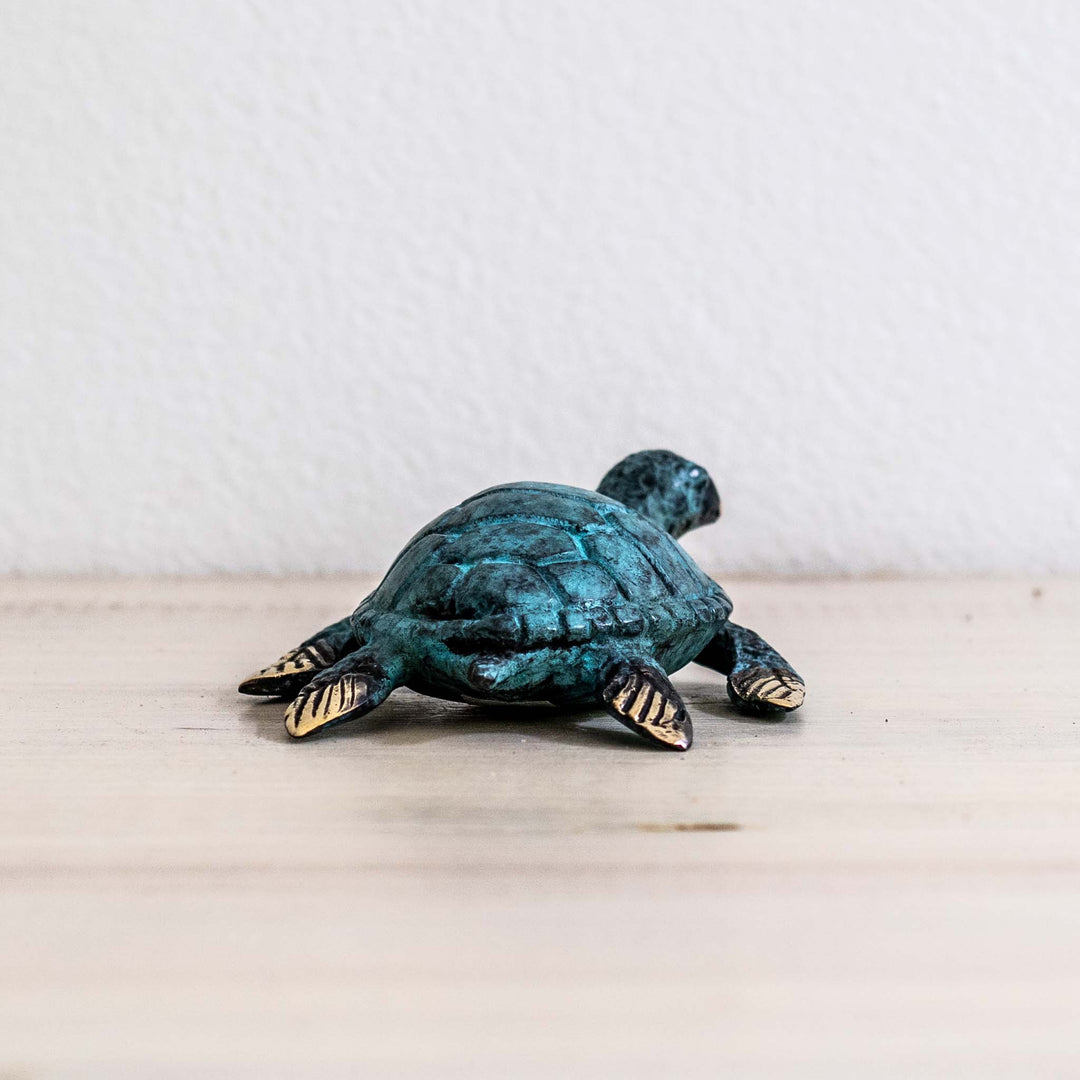 Small Turtle | Aged Brass