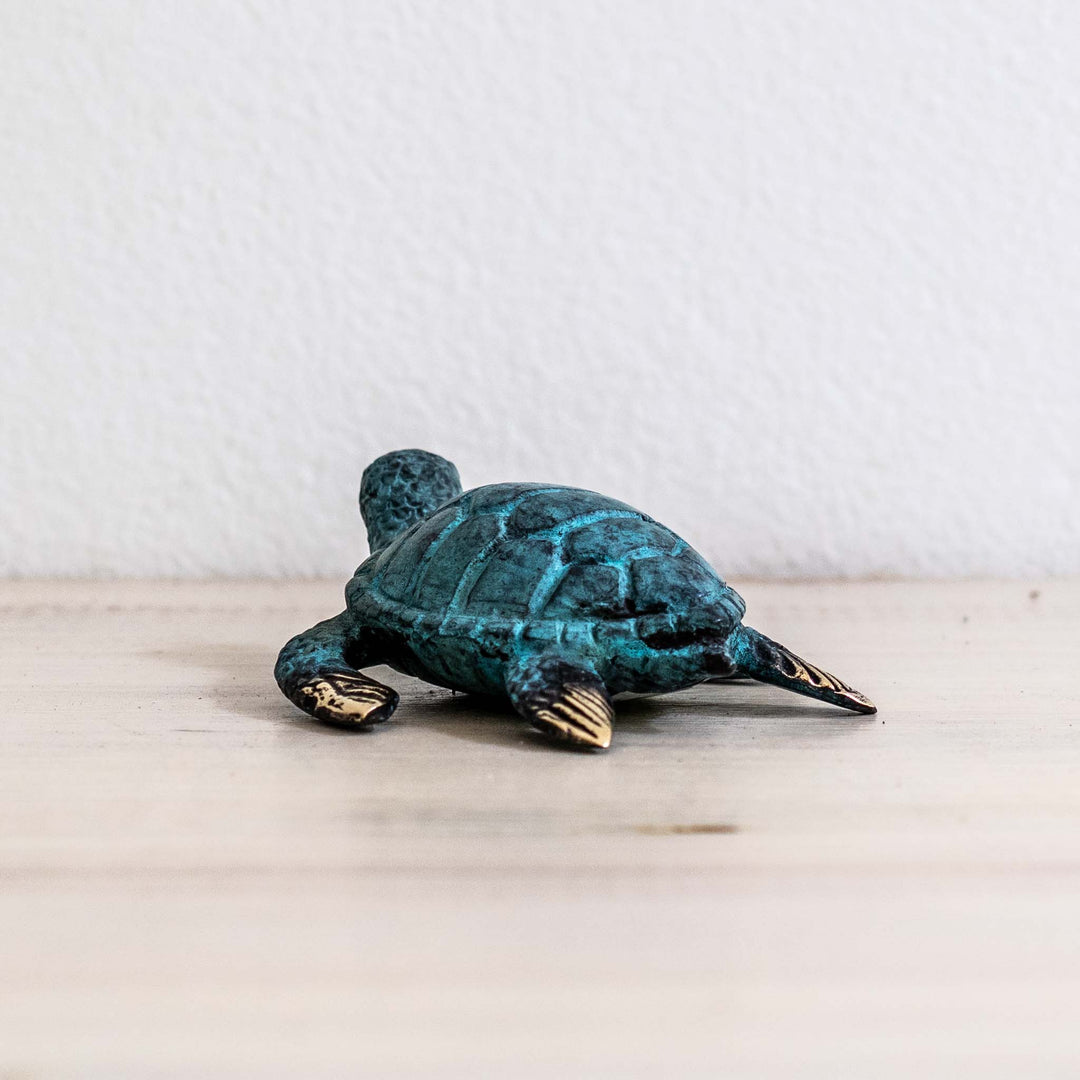 Small Turtle | Aged Brass