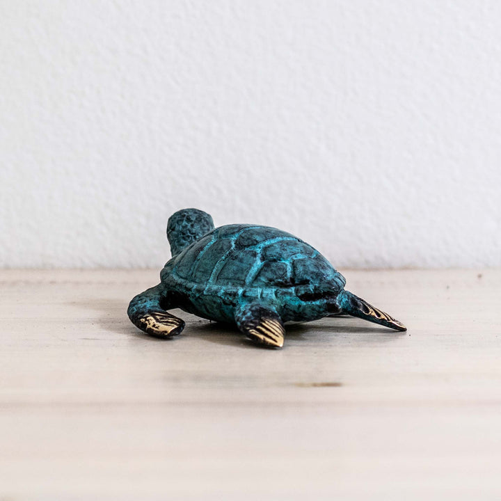 Small Turtle | Aged Brass