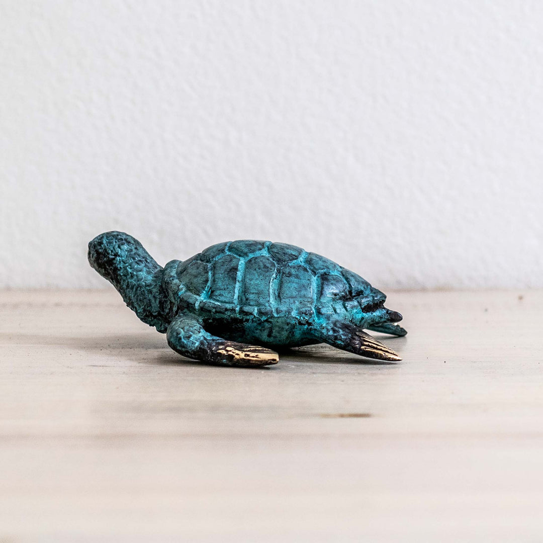 Small Turtle | Aged Brass