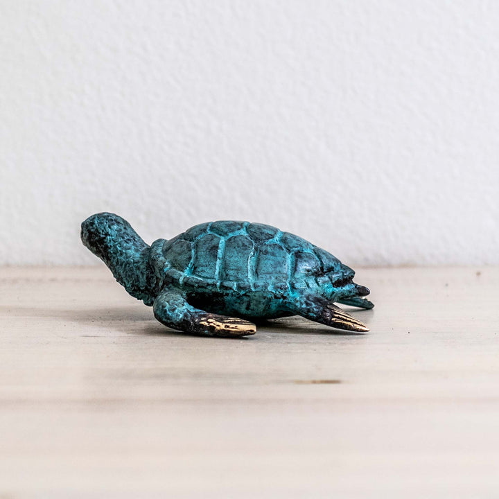 Small Turtle | Aged Brass