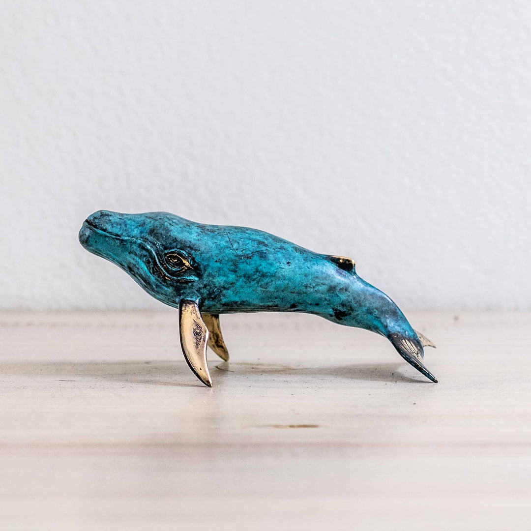 Small Humpback Whale | Aged Brass