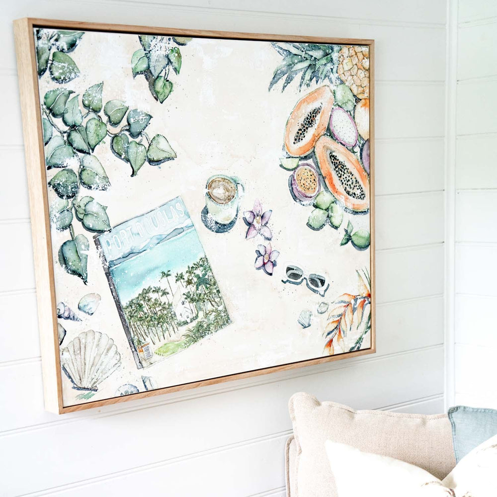 sunday spoils port douglas still life painting