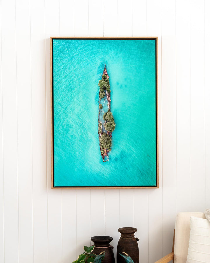 Sunken Solitude | Magnetic Island Shipwreck - Aerial Photography