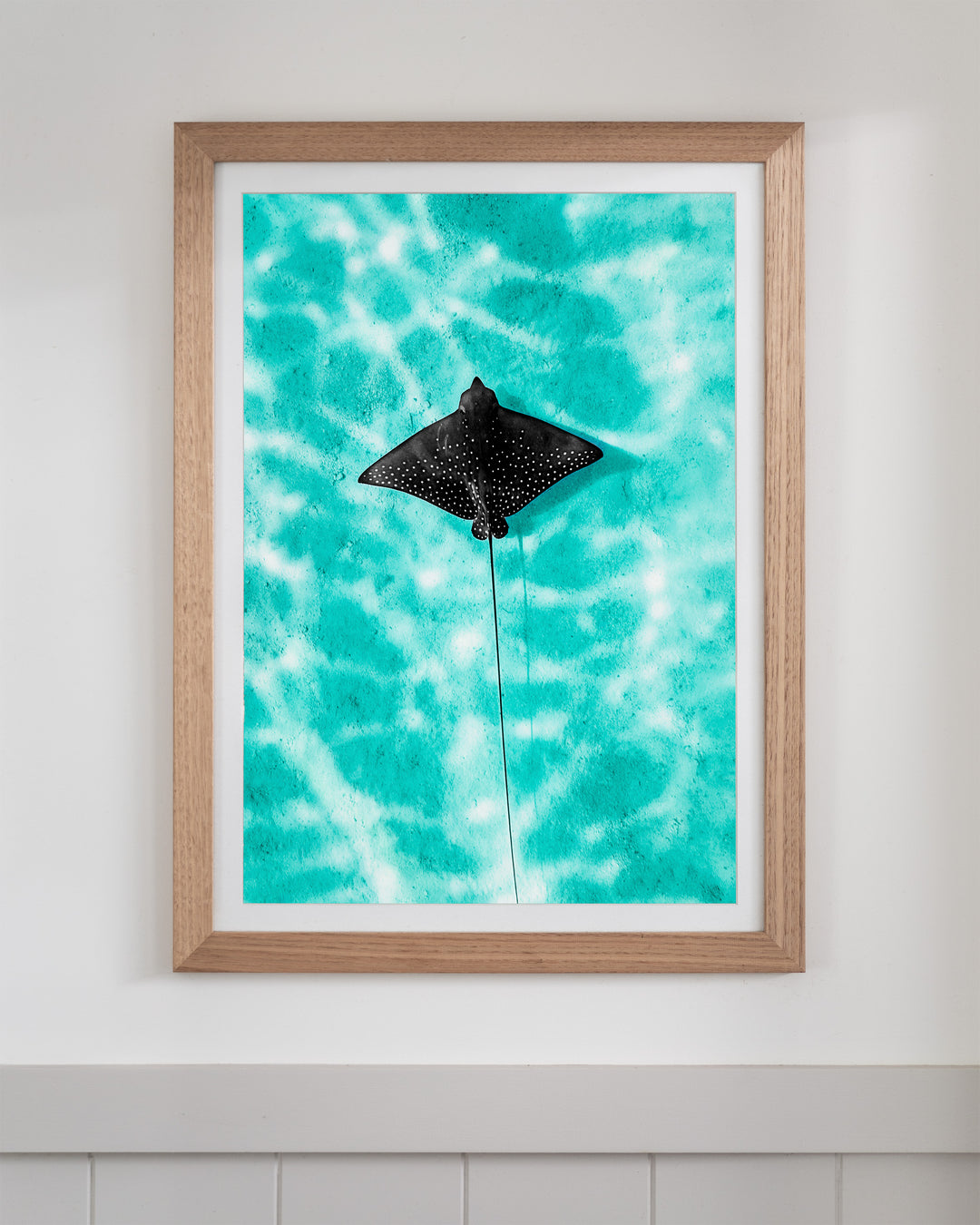 Turquoise Tranquility - Eagle Ray | Underwater Photography