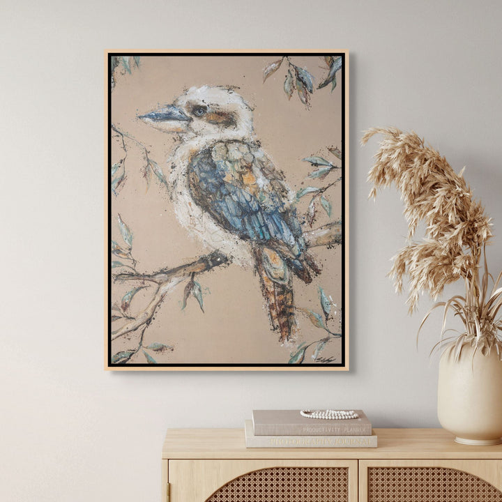 Framed presentation of Whittaker by Stephanie Elizabeth displayed in a modern neutral interior.