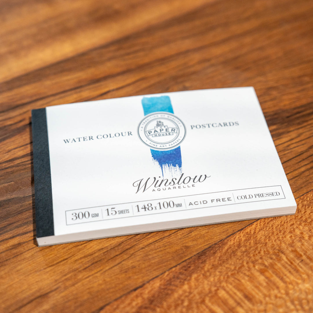 SEA Gallery Winslow Watercolour 15 Sheet Postcards Pad with sturdy sheets, suitable for color tests and quick sketches.
